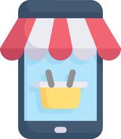 Mobile app for ecommerce vector
