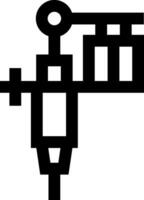 A black and white image of a machine vector