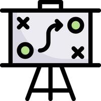A whiteboard with arrows and arrows on it vector
