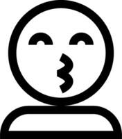 A black and white image of a man with a mouth open vector