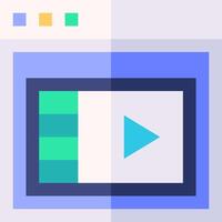 A player is displayed on a screen vector