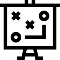 A black and white image of a white board with a cross on it vector