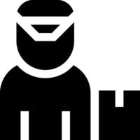 A man with a bag and a hat vector