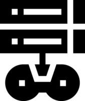 A black and white image of a computer vector