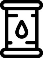A black and white icon of a spool with a drop vector