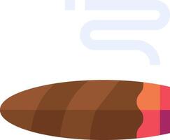 A cigar with a smoke coming out of it vector