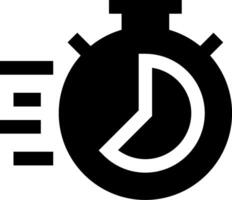 A stopwatch icon with a timer on it vector