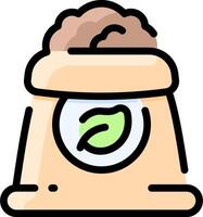 A jar with a green leaf on it vector