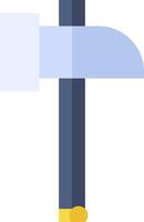 A hammer with a blue handle and a yellow handle vector