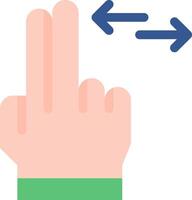 A hand pointing to an arrow pointing to the right vector
