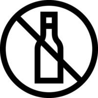 No alcohol sign vector