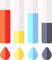 Colorful bar graph vector