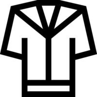 A black and white image of a shirt vector