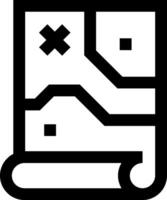 A black and white icon of a computer vector