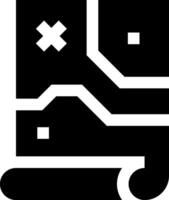 A black and white image of a circuit board vector