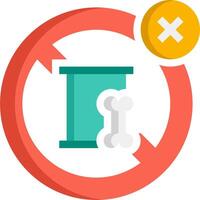 A red circle with a sign that says no vector