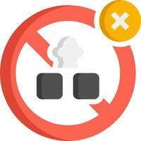 No smoking sign with a cigarette in it vector