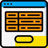 A computer screen with a yellow and orange background vector