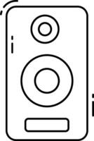 A speaker icon on a white background vector
