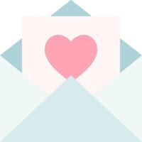 An envelope with a heart in it vector