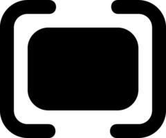 A black and white square with a square in the middle vector