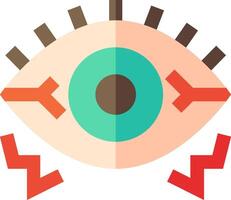 An eye with arrows pointing to it vector
