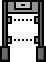 A black and white image of a machine vector