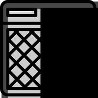 A black and white image of a computer vector