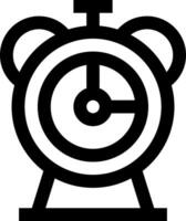 An alarm clock icon on a white background vector