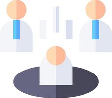 A group of people are sitting around a table vector