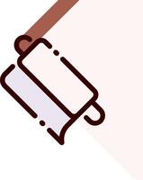 A rolling pin icon on a white background vector