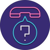 A phone with a question mark on it vector