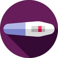 A flat icon of a pregnancy test vector