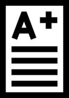 A plus logo on a black background vector