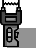 A black and white image of a cordless drill vector