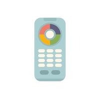 Modern smart tv remote control showing navigation buttons vector