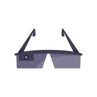 Modern smart glasses using augmented reality technology vector