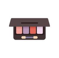 Eyeshadow palette showing colorful makeup for beauty concepts vector