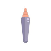 Modern highlighter pen is featuring multiple stacked tips in a gradient of pastel pink hues vector