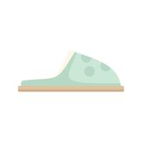 Green house slipper with dots providing comfort and warmth vector
