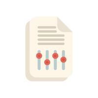 Document editing panel representing text editing software vector
