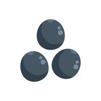 Three cannonballs forming triangle on white background vector