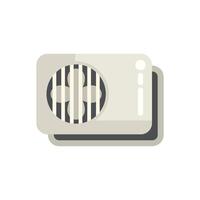 Split system air conditioner unit cooling system icon vector