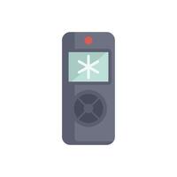 Digital thermometer showing snowflake icon for cold temperature vector