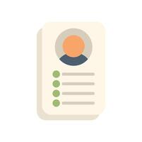 Modern id card displaying personal information with profile picture vector