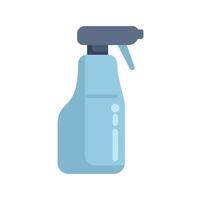 Blue plastic spray bottle for cleaning solutions vector