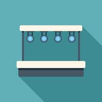 Empty illuminated stage with spotlights for show presentation vector