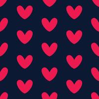 simple seamless pattern, heart repeating pattern on dark background vector