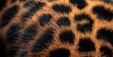 A close up of a cat's fur with a brown and black pattern. The fur is fuzzy and has a lot of texture photo