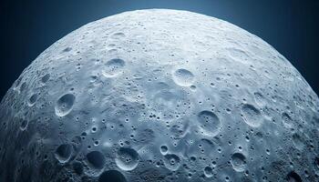 Moon satellite planet closeup macro extreme photo surface detail dark background